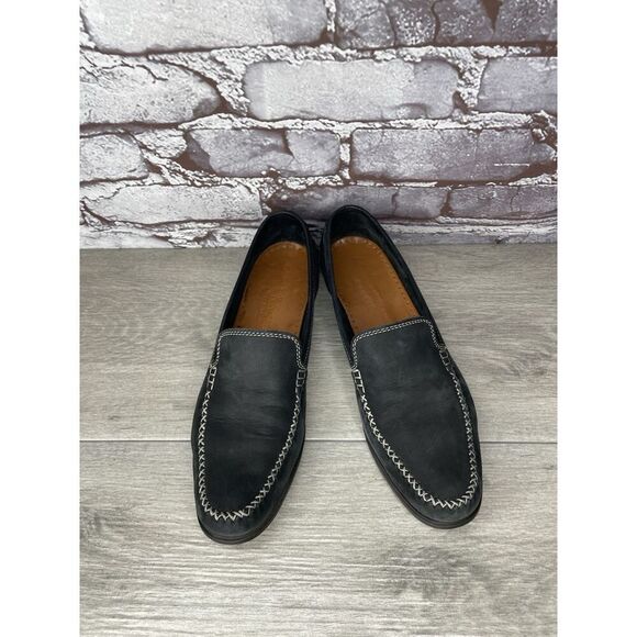 Salvatore Ferragamo Sport Black Suede Almond Toe Loafers Women’s 8.5AA US/38.5EU - Picture 2 of 16